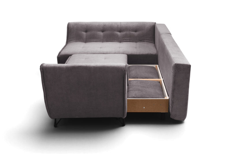 Cocoli Sectional W/ Bed Dark Taupe Set - p14467