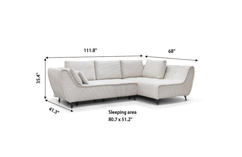 Cocoli Sectional w/Bed SET - p13610
