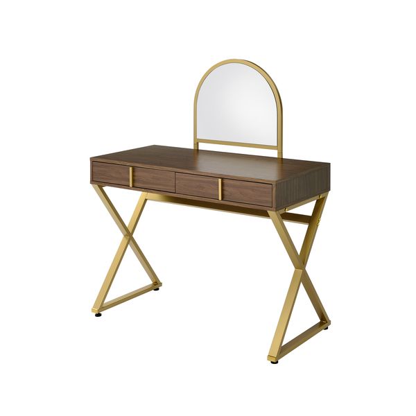 Coleen Vanity Desk W/Mirror & Jewelry Tray - AC00665