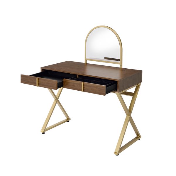 Coleen Vanity Desk W/Mirror & Jewelry Tray - AC00665
