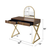 Coleen Vanity Desk W/Mirror & Jewelry Tray - AC00665