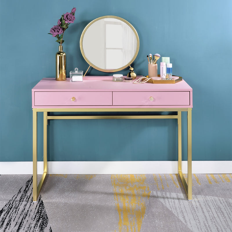 Coleen Vanity Desk W/Mirror & Jewelry Tray - AC00668