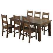 Coleman 7-piece Rectangular Dining Set Rustic Golden Brown - 107041-S7