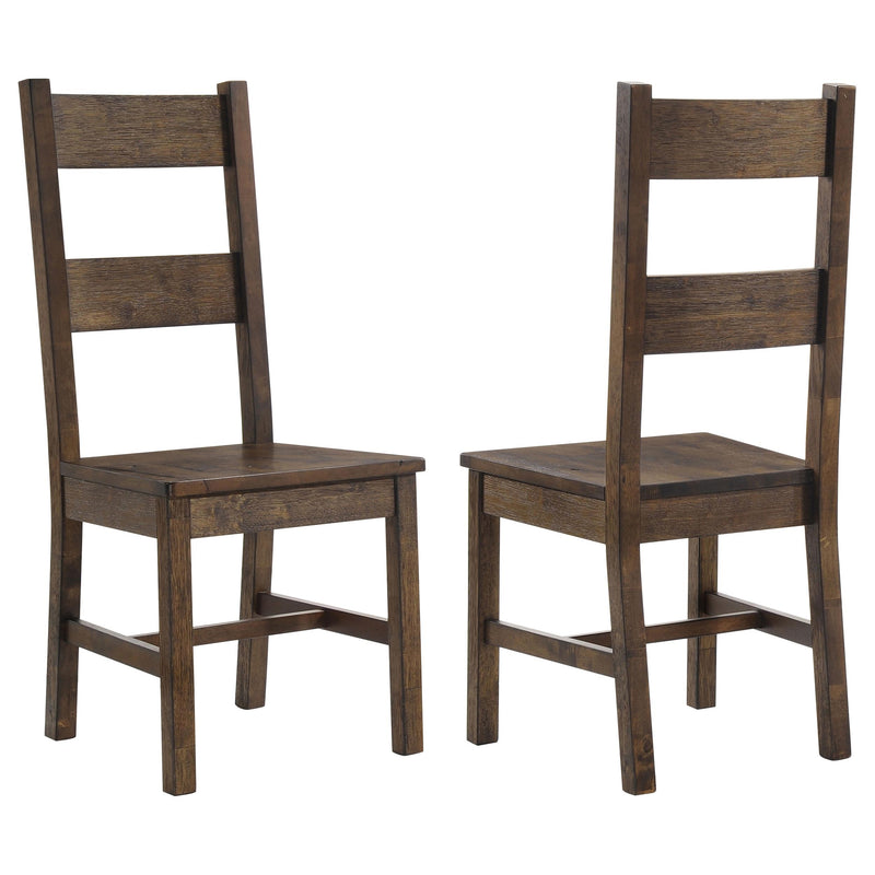 Coleman Dining Side Chair Rustic Golden Brown (Set of 2) - 107042