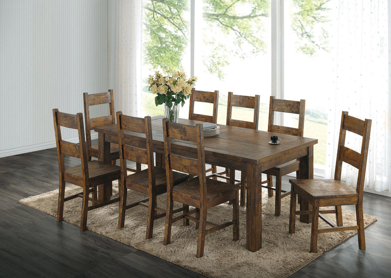 Coleman Dining Side Chair Rustic Golden Brown (Set of 2) - 107042