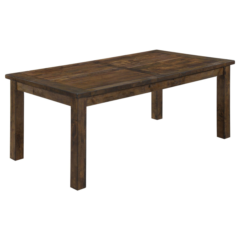 Coleman Rectangular 79-inch Dining Table Rustic Golden Brown - 107041