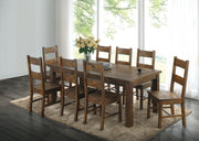 Coleman Rectangular 79-inch Dining Table Rustic Golden Brown - 107041