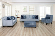 Colindale Gray/Blue Loveseat - FM61111BL-LV