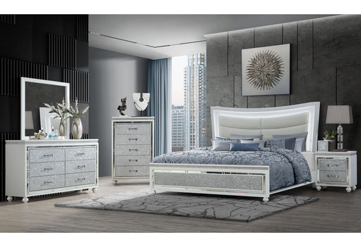 Collete White King Bed Group - COLLETE-WHITE-KBG - Gate Furniture