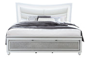 Collete White King Bed - COLLETE-WHITE-KB - Gate Furniture