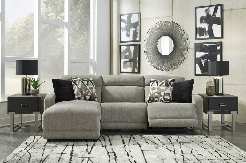 Colleyville Stone Armless Power Recliner 3 Piece LAF Sectional - Gate FurniturePower Recliner