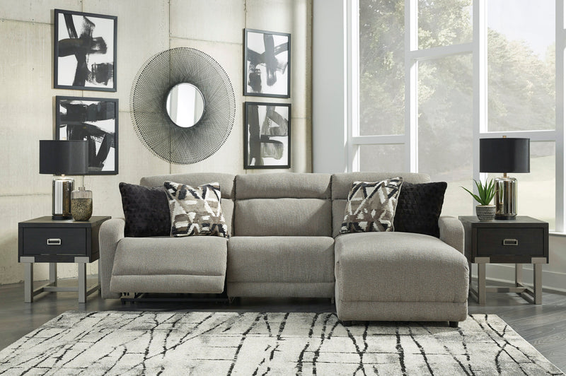 Colleyville Stone Armless Power Recliner 3 Piece RAF Sectional - Gate FurniturePower Recliner
