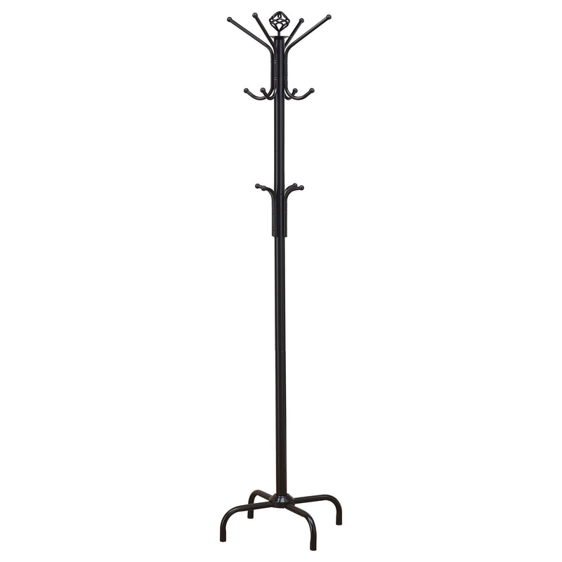 Collier 12 Hook Freestanding Coat Rack Hat Hanger Black - 2019