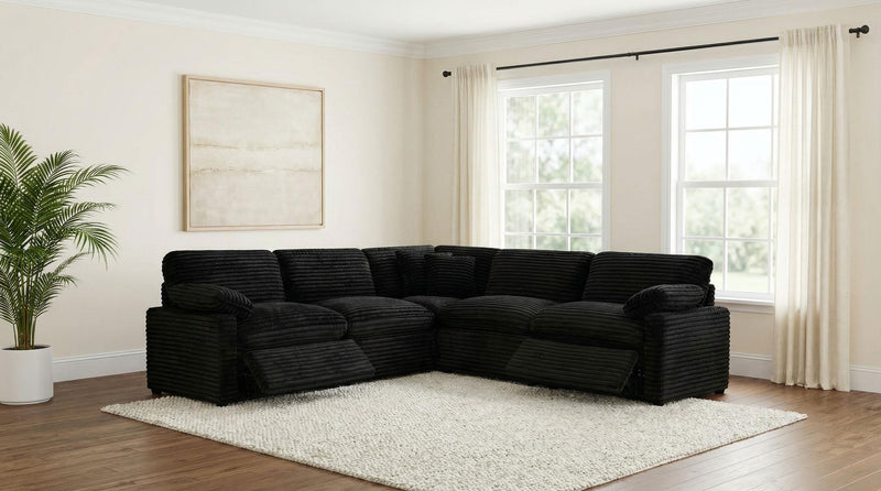 Collins 5-piece Modular Power Reclining Sectional Black - 610360P