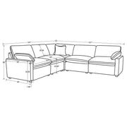 Collins 5-piece Modular Power Reclining Sectional Chocolate Brown - 610350P