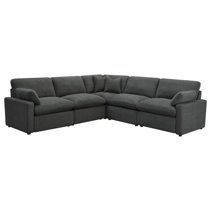 Collins 5-piece Modular Power Reclining Sectional Dark Grey - 609530P