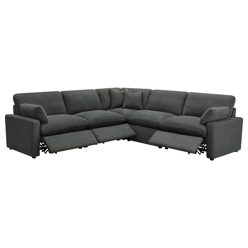 Collins 5-piece Modular Power Reclining Sectional Dark Grey - 609530P