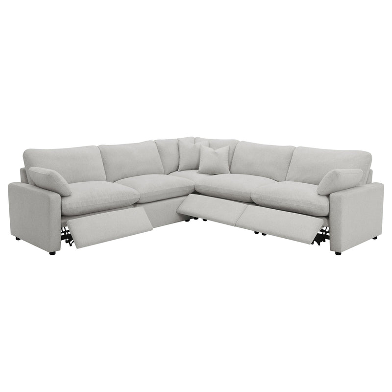 Collins 5-piece Modular Power Reclining Sectional Grey - 609560P