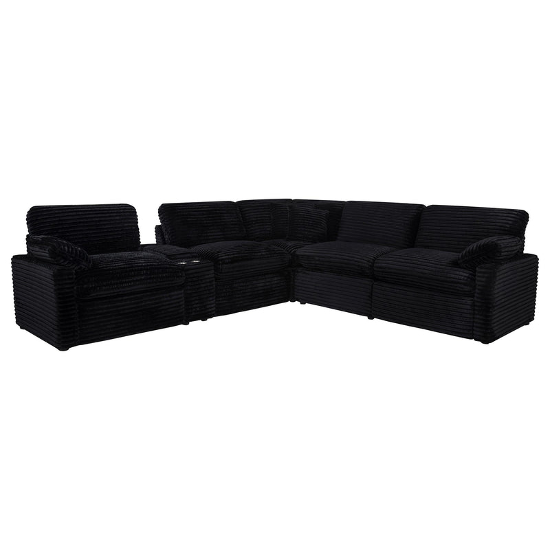 Collins 6-piece Modular Power Reclining Sectional Black - 610360P-SET