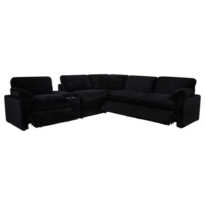 Collins 6-piece Modular Power Reclining Sectional Black - 610360P-SET