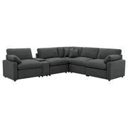 Collins 6-piece Modular Power Reclining Sectional Dark Grey - 609530P-SET