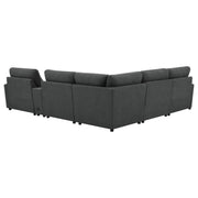 Collins 6-piece Modular Power Reclining Sectional Dark Grey - 609530P-SET