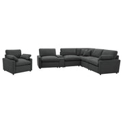 Collins 6-piece Modular Power Reclining Sectional Dark Grey - 609530P-SET