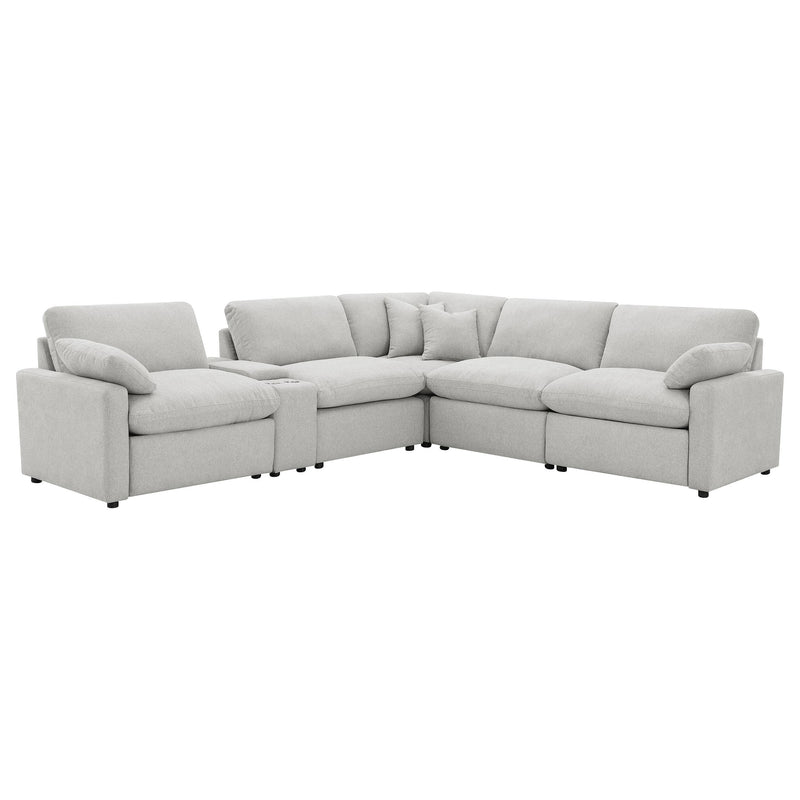 Collins 6-piece Modular Power Reclining Sectional Grey - 609560P-SET