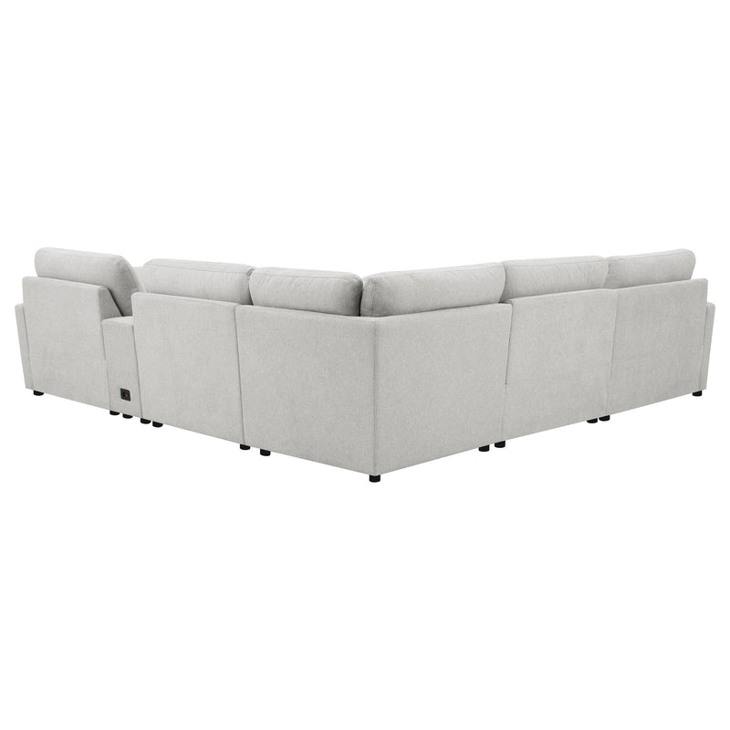 Collins 6-piece Modular Power Reclining Sectional Grey - 609560P-SET