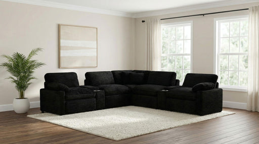 Collins 7-piece Modular Power Reclining Sectional Black - 610360P-SETA