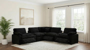 Collins 7-piece Modular Power Reclining Sectional Black - 610360P-SETA