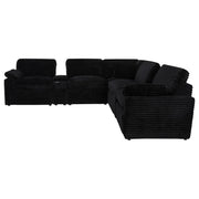 Collins 7-piece Modular Power Reclining Sectional Black - 610360P-SETA