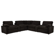 Collins 7-piece Modular Power Reclining Sectional Chocolate Brown - 610350P-SETA