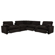 Collins 7-piece Modular Power Reclining Sectional Chocolate Brown - 610350P-SETA