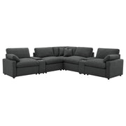 Collins 7-piece Modular Power Reclining Sectional Dark Grey - 609530P-SETA