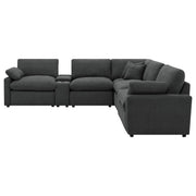 Collins 7-piece Modular Power Reclining Sectional Dark Grey - 609530P-SETA