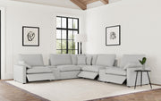 Collins 7-piece Modular Power Reclining Sectional Grey - 609560P-SETA