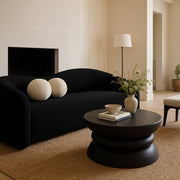 Collins Aluminum Coffee Table in Black - 99030Black-CT