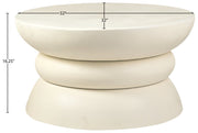 Collins Aluminum Coffee Table in Cream - 99030Cream-CT