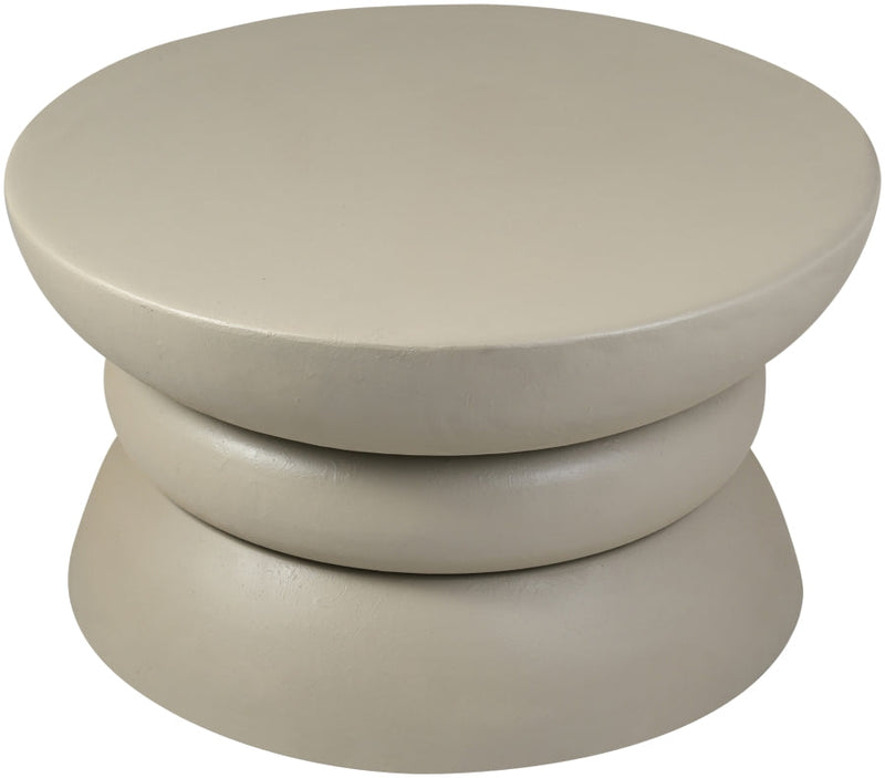 Collins Aluminum Coffee Table in Taupe - 99030Taupe-CT