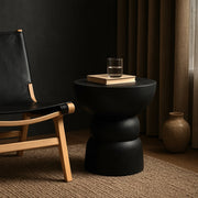 Collins Aluminum End Table in Black - 99030Black-ET