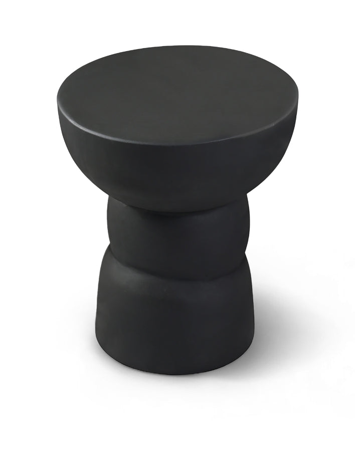 Collins Aluminum End Table in Black - 99030Black-ET