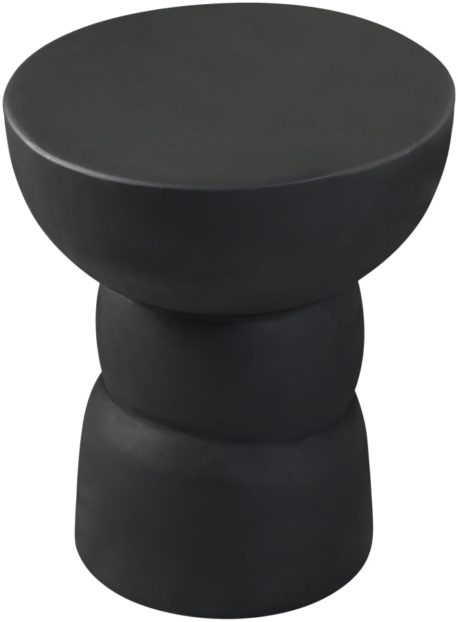 Collins Aluminum End Table in Black - 99030Black-ET
