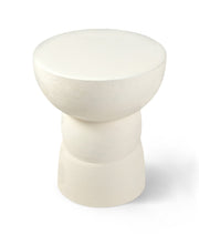 Collins Aluminum End Table in Cream - 99030Cream-ET
