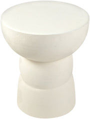 Collins Aluminum End Table in Cream - 99030Cream-ET