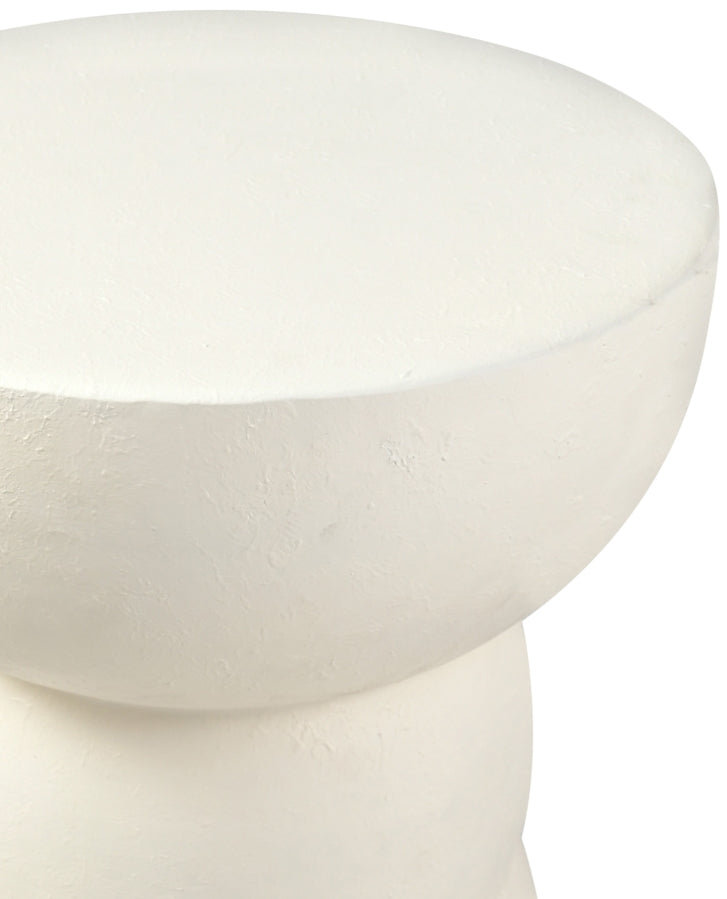 Collins Aluminum End Table in Cream - 99030Cream-ET