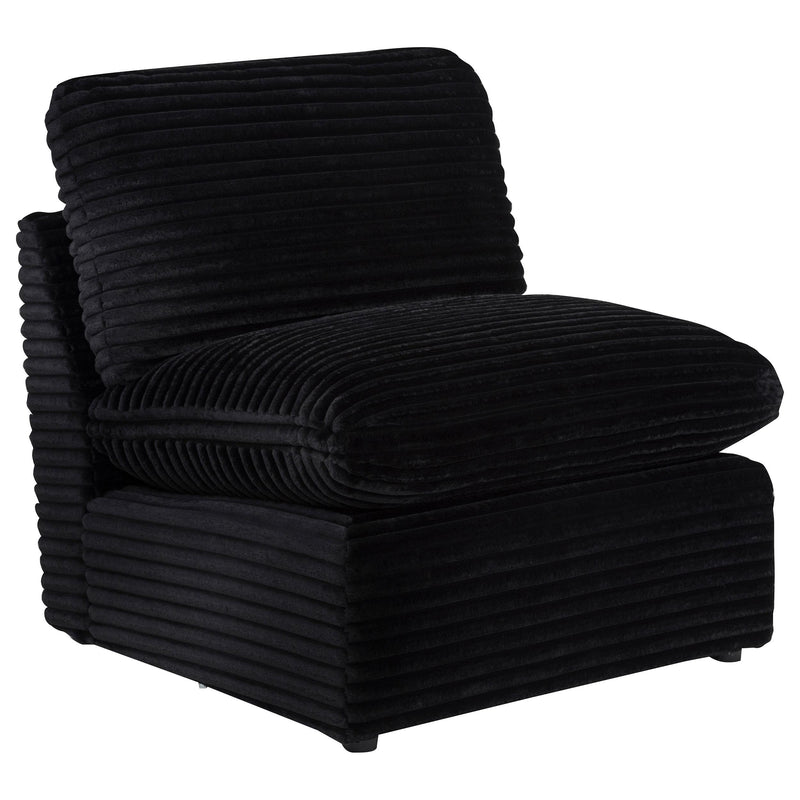 Collins Modular Armless Chair Black - 610360AC