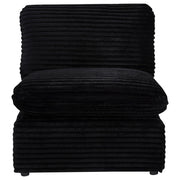 Collins Modular Armless Chair Black - 610360AC