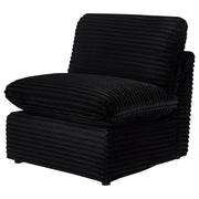 Collins Modular Armless Chair Black - 610360AC