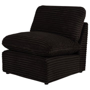 Collins Modular Armless Chair Chocolate Brown - 610350AC